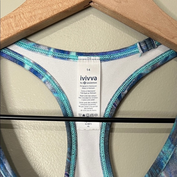 Ivivva Women's Blue and Purple Tank Top Girls 14 - Picture 2 of 7